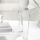 Ilaria - Transparent plexiglas ovalt sofabord fremstillet i Italien Viadurini