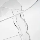 Ilaria - Transparent plexiglas ovalt sofabord fremstillet i Italien Viadurini