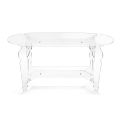 Ilaria - Transparent plexiglas ovalt sofabord fremstillet i Italien