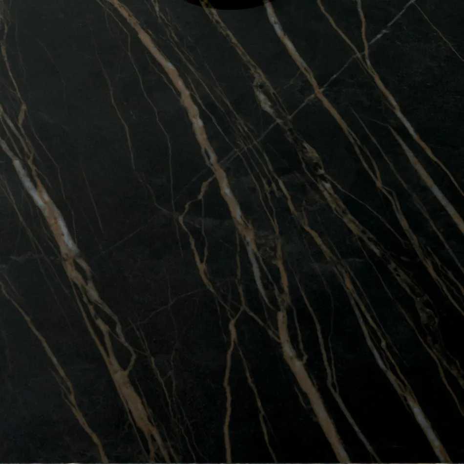 Rundt sofabord til stue Metal og keramisk base Oapca - Shanghai Viadurini