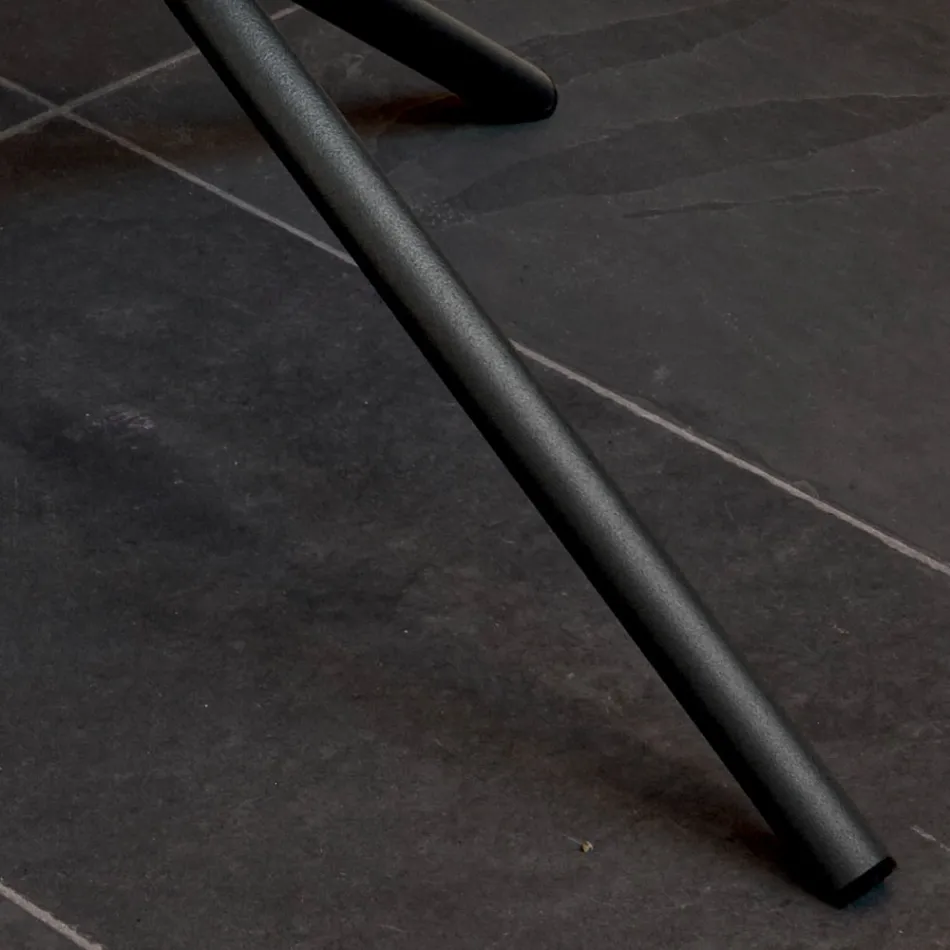 Rundt sofabord til stue Metal og keramisk base Oapca - Shanghai Viadurini