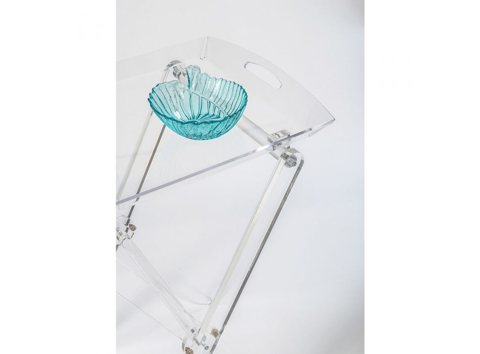 Klapbord med gennemsigtig plexiglasbakke 2 størrelser - Robbie Viadurini