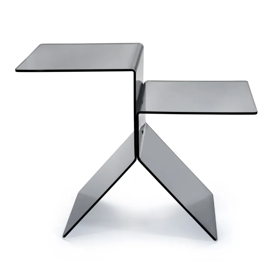 Gennemsigtigt farvet plexiglas sofabord til stue lavet i Italien - Kamon Viadurini