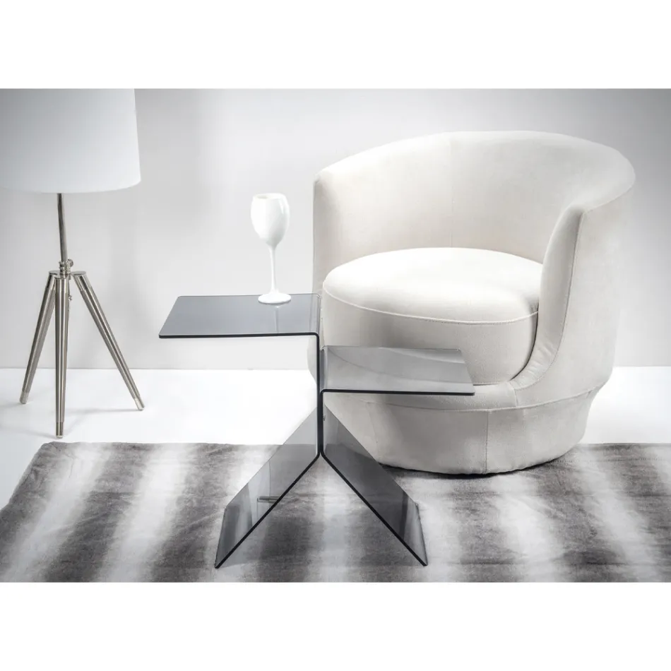 Gennemsigtigt farvet plexiglas sofabord til stue lavet i Italien - Kamon Viadurini