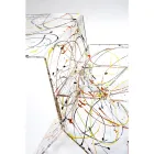 Gennemsigtigt farvet plexiglas sofabord til stue lavet i Italien - Kamon Viadurini