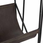 Moderne avisbord i jern og øko -læder - Merica Viadurini