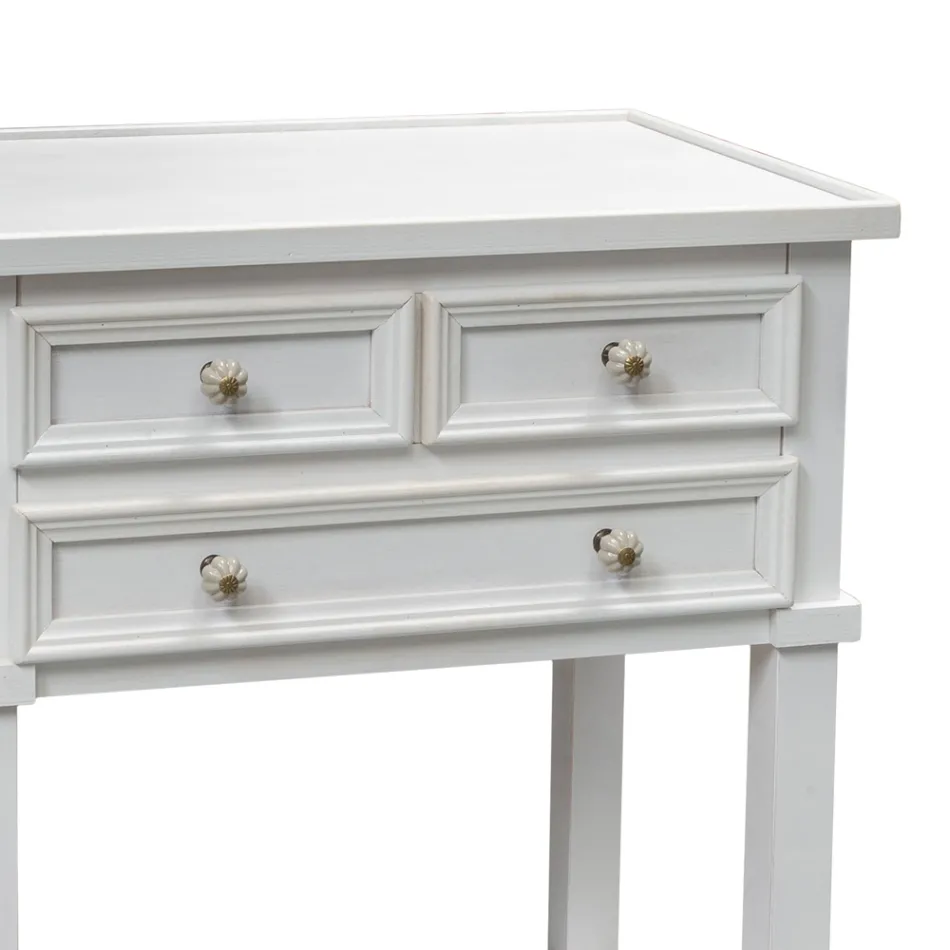 Telefonbord med 3 skuffer og hylde Fremstillet i Italien - Culsu Viadurini