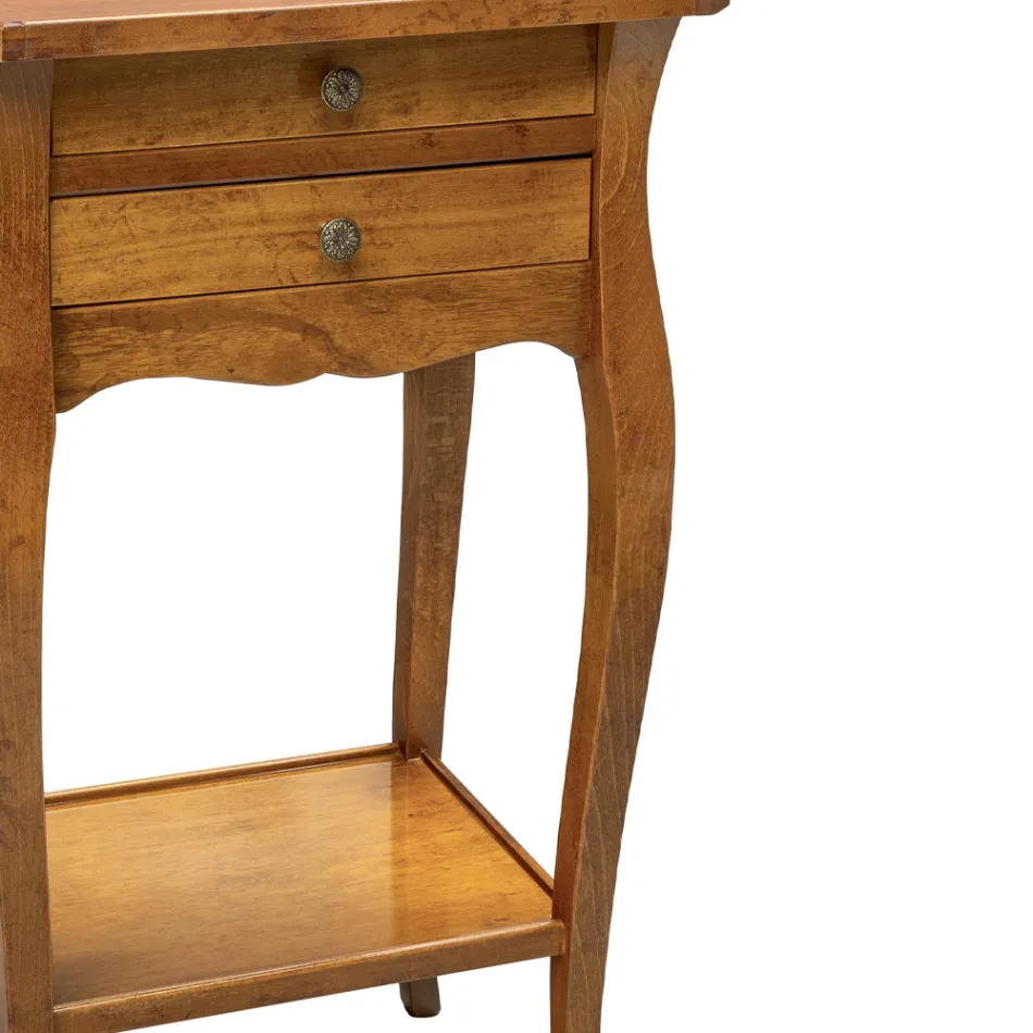 Telefonbord i bøg i forskellige overflader fremstillet i Italien - Charun Viadurini