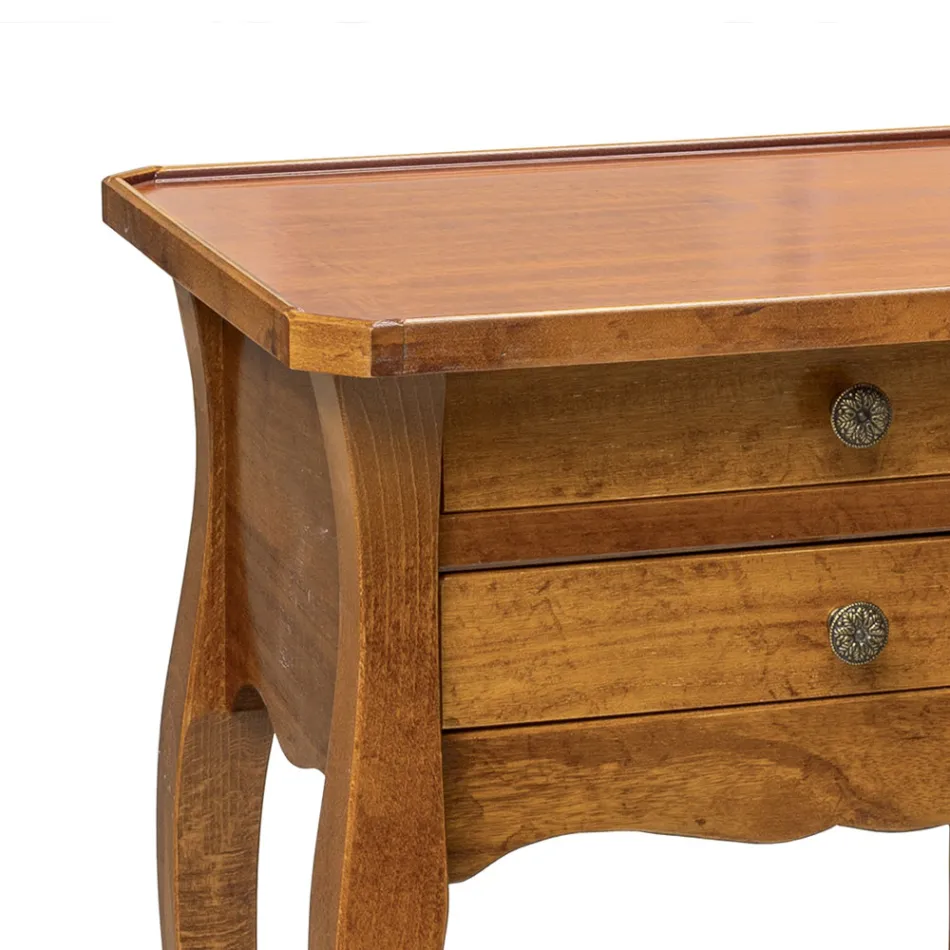 Telefonbord i bøg i forskellige overflader fremstillet i Italien - Charun Viadurini