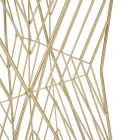 Telefonbord i gyldent jern og spejlglasplade - Olivia Viadurini