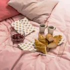 Sofabord gennemsigtig madkasse design Olivia lavet i Italien Viadurini