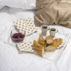 Sofabord gennemsigtig madkasse design Olivia lavet i Italien Viadurini