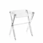 Sofabord gennemsigtig madkasse design Olivia lavet i Italien Viadurini