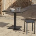Firkantet udendørs sofabord med aluminiumsbund lavet i Italien - Nymeria Viadurini