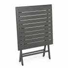 Firkantet foldbart udendørs sofabord i malet aluminium - jagt Viadurini