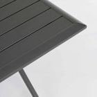 Firkantet foldbart udendørs sofabord i malet aluminium - jagt Viadurini