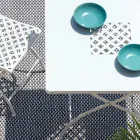 Firkantet sammenklappeligt udendørsbord i galvaniseret stål Fremstillet i Italien - Selvaggia Viadurini