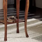 Rektangulært stue sofabord med bøgeben lavet i Italien - Ermes Viadurini