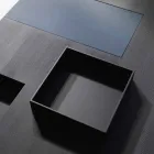 Moderne rektangulært bord med indbygget aftagelige bakker Iris Viadurini