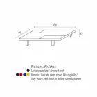 Moderne rektangulært bord med indbygget aftagelige bakker Iris Viadurini