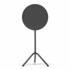 Rundt højt udendørs bord i metal og plade fremstillet i Italien - Baldric Viadurini