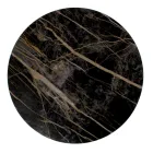 Rundt sofabord med stålbund og stentøjsplade lavet i Italien - Alisea Viadurini