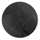 Rundt sofabord med stålbund og stentøjsplade lavet i Italien - Alisea Viadurini