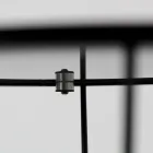 Rundt sofabord med stålbund og glasplade lavet i Italien - Alisea Viadurini