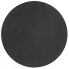 Rundt sofabord med stålbund og glasplade lavet i Italien - Alisea Viadurini