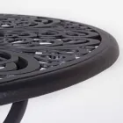 Runde udendørs sofabord i aluminium mat antracit finish - Sayra Viadurini