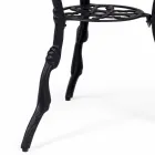 Runde udendørs sofabord i aluminium mat antracit finish - Sayra Viadurini