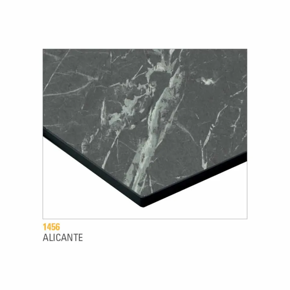 Rundt sofabord med Hpl-top Fremstillet i Italien - Mina Viadurini