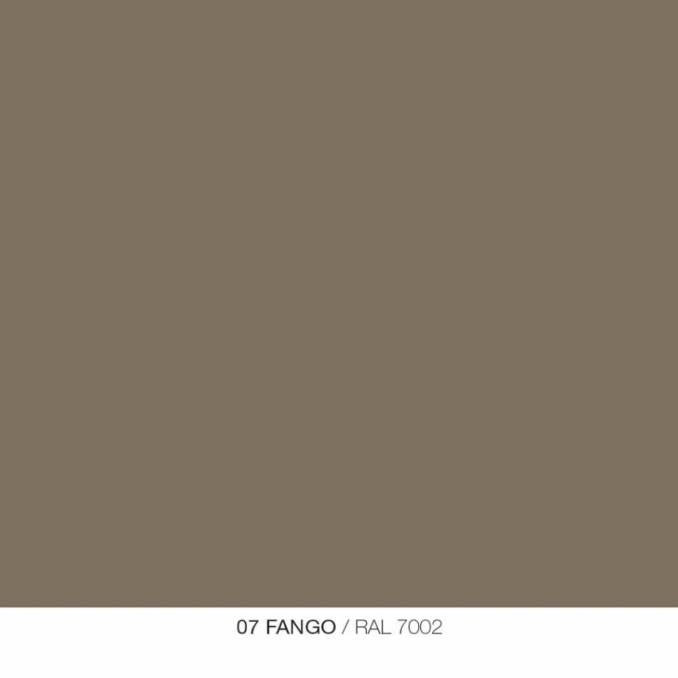 Rundt sofabord til udendørs stue i grafit eller muddermetal - Stephane Viadurini