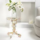 Rundt sofabord diameter 36 cm Janis multicolor design, lavet i Italien Viadurini