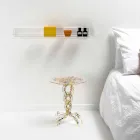 Rund diameter tabel 36 cm Janis flerfarvede design, fremstillet i Italien Viadurini