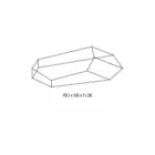 Formet sofabord i Extralight eller røget glas fremstillet i Italien - Neok Viadurini