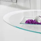 Sofabord med glasplade med Made in Italy Serigrafi - Campari Viadurini