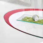 Sofabord med glasplade med Made in Italy Serigrafi - Campari Viadurini