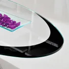 Sofabord med glasplade med Made in Italy Serigrafi - Campari Viadurini