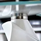 Sofabord med glasplade med Made in Italy Serigrafi - Campari Viadurini