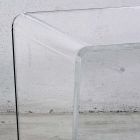 Sofabord i gennemsigtig akryl krystal Håndfoldet - Crosto Viadurini