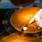 Sofabord i træ og stål med metalben fremstillet i Italien - Damaskus Viadurini