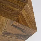 Sofabord i Sheesham Wood Design Polygonal Homemotion - Torrice Viadurini