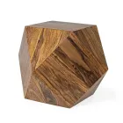 Sofabord i Sheesham Wood Design Polygonal Homemotion - Torrice Viadurini