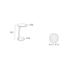 Lakeret MDF-sofabord med stel i massivt træ fremstillet i Italien - Tobiko Viadurini