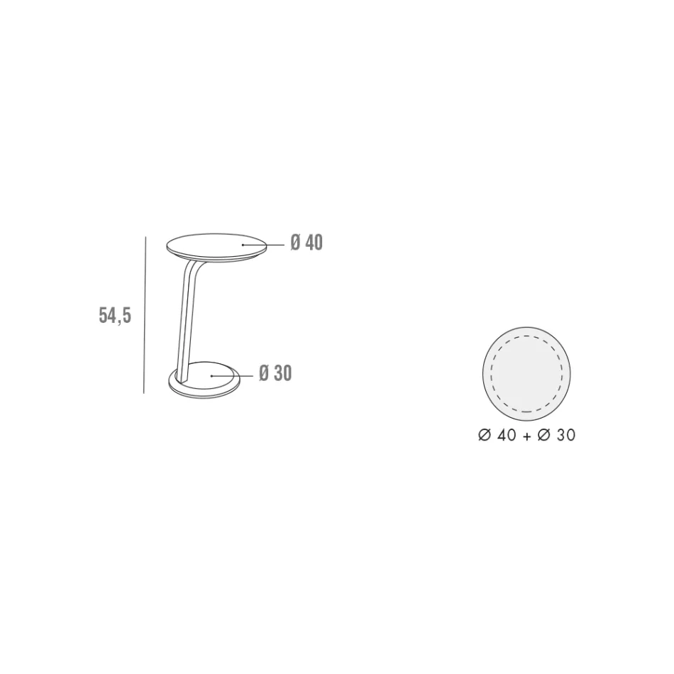 Lakeret MDF-sofabord med stel i massivt træ fremstillet i Italien - Tobiko Viadurini