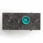 Metal sofabord med marmorplade, ædle fremstillet i Italien - Ginseng Viadurini