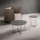 Sofabord i malet metal med Hpl-top fremstillet i Italien - Numbo Viadurini