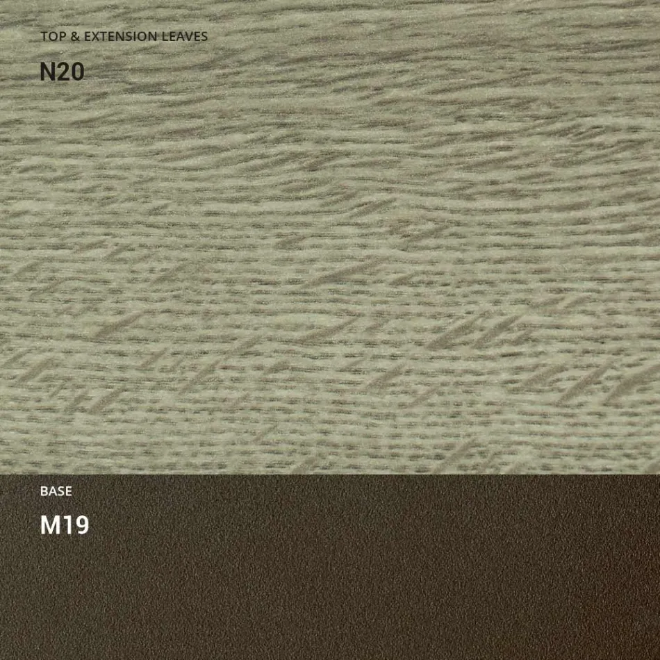 Transformerbart sofabord i metal og træ Fremstillet i Italien - Veneris Viadurini