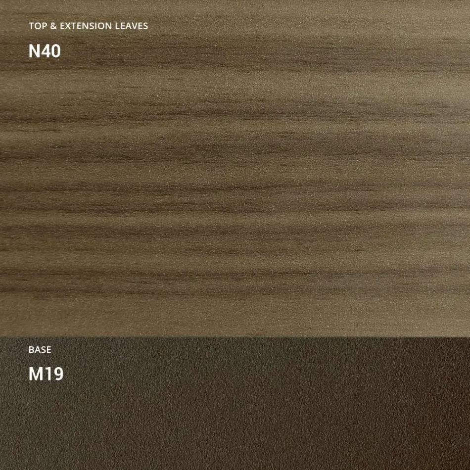 Transformerbart sofabord i metal og træ Fremstillet i Italien - Veneris Viadurini